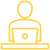 Computer worker icon